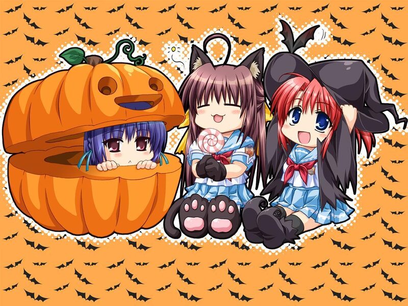 Halloween anime girls