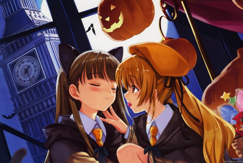 Halloween anime girls in London