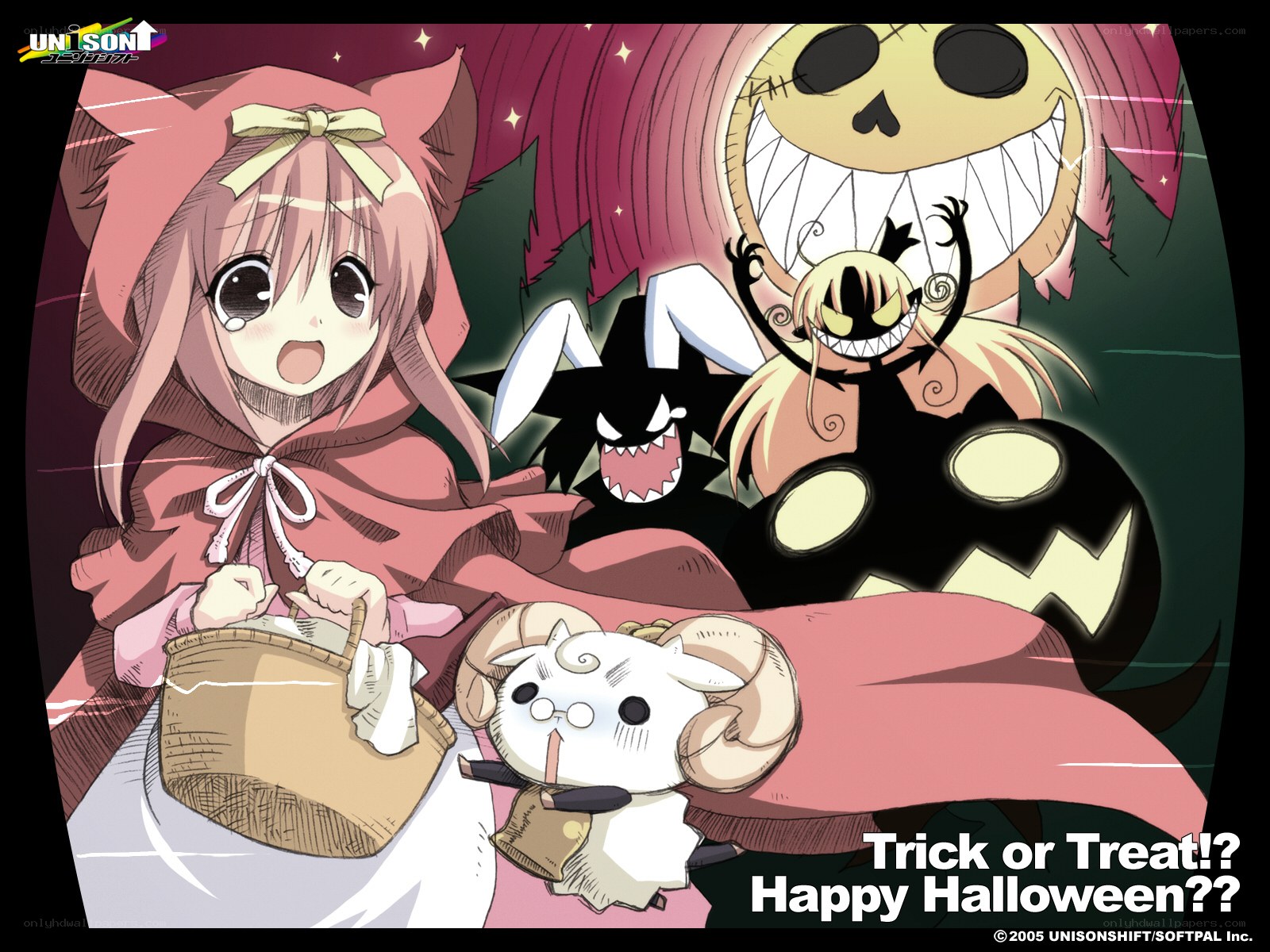 Halloween anime scene
