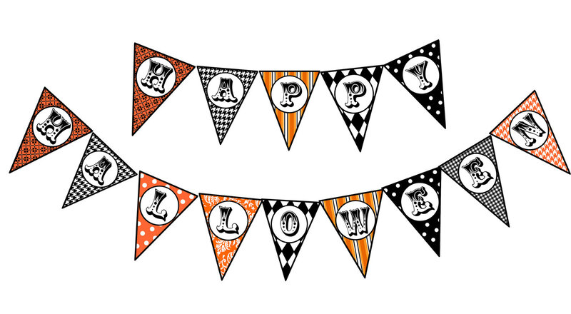 Halloween Banner with Letters