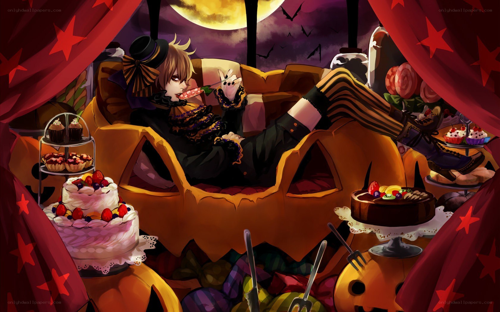 Halloween cake feast