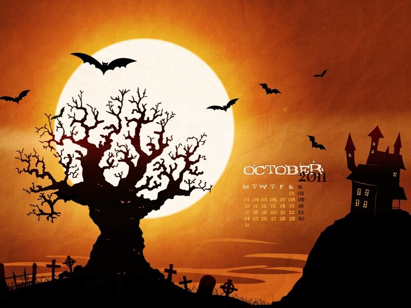 Halloween Calendar Illustration