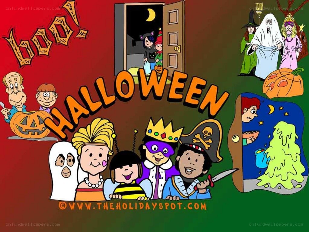 Halloween cartoon characters