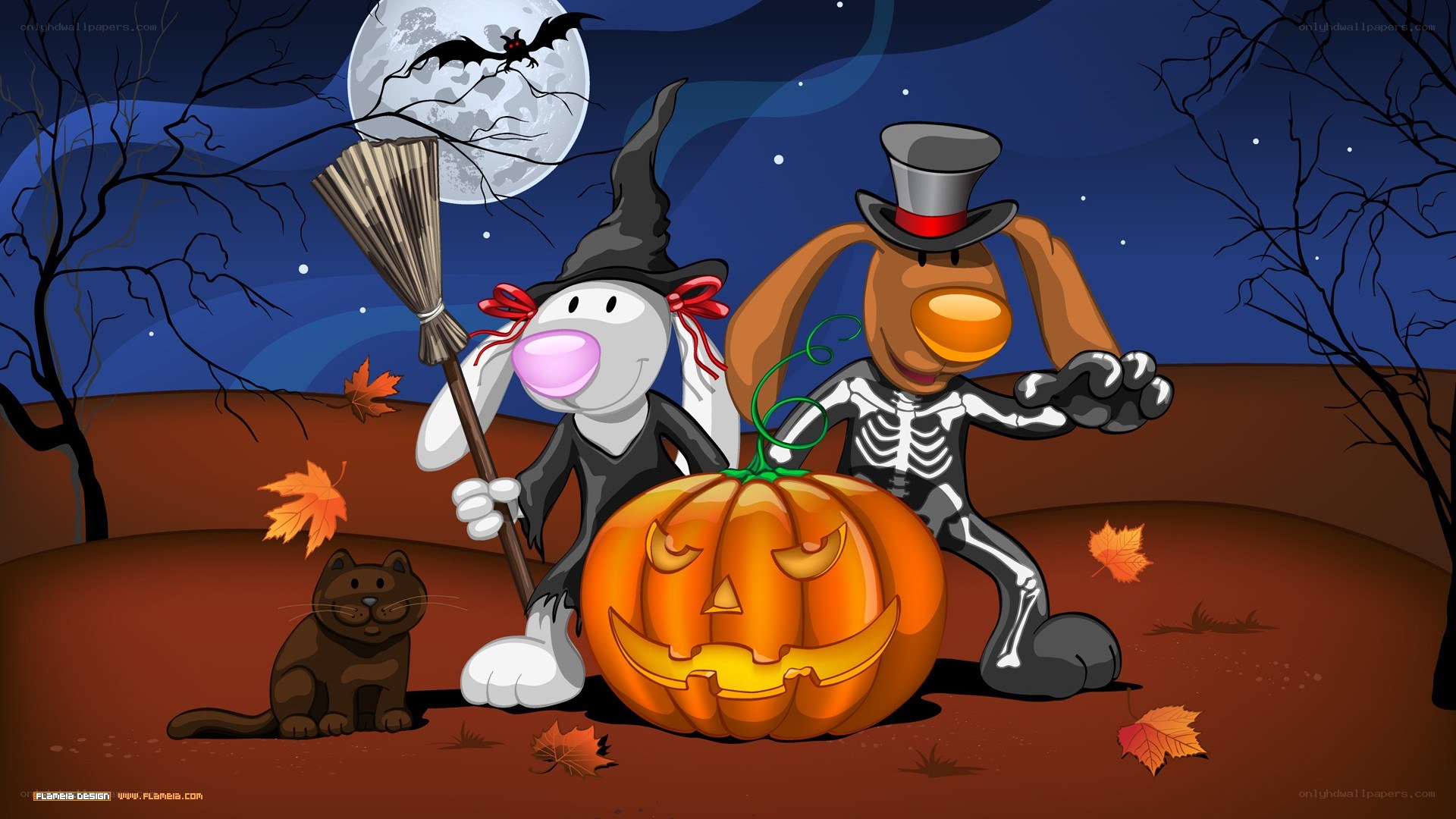 Halloween cartoon characters