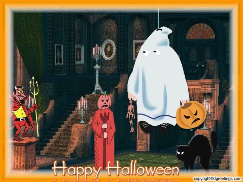 Halloween cartoon characters