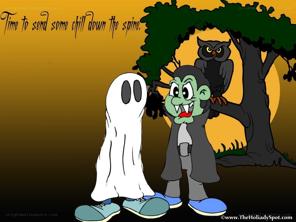 Halloween cartoon characters