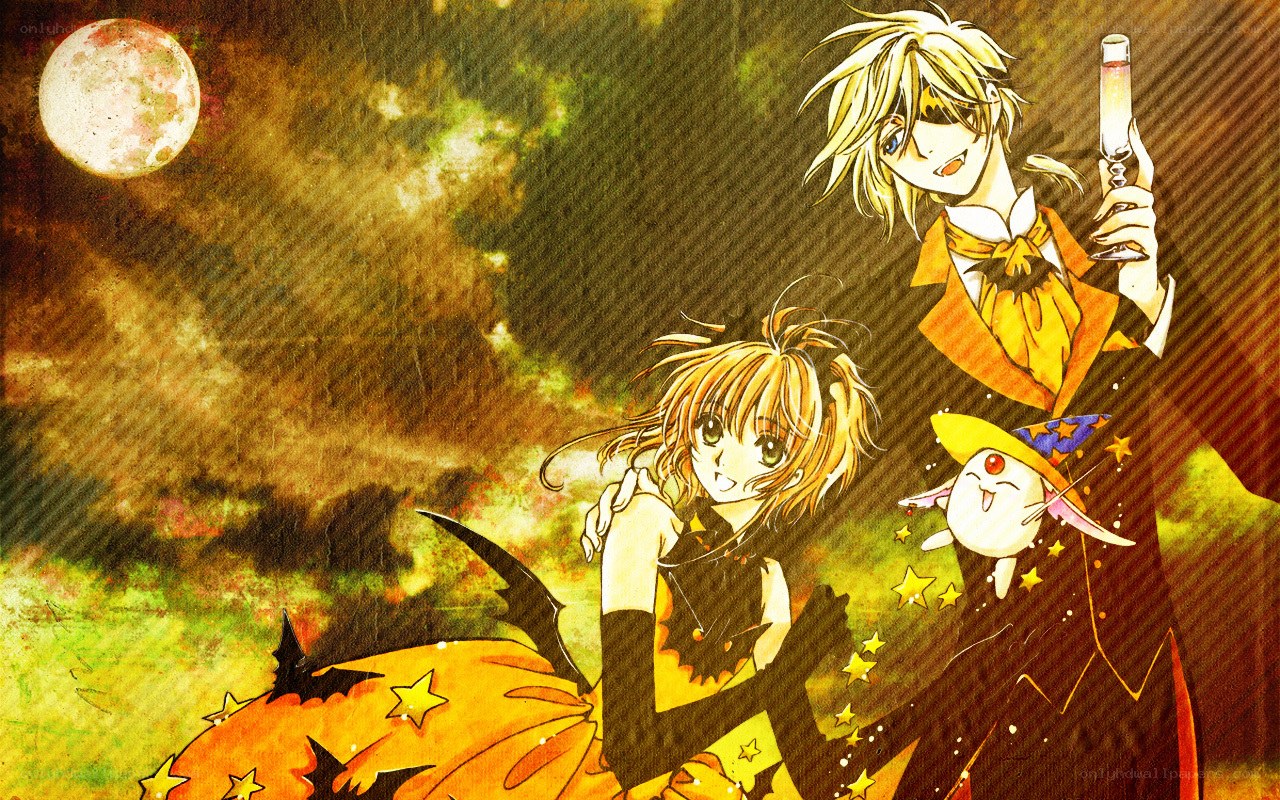 Halloween celebration with anime characters
