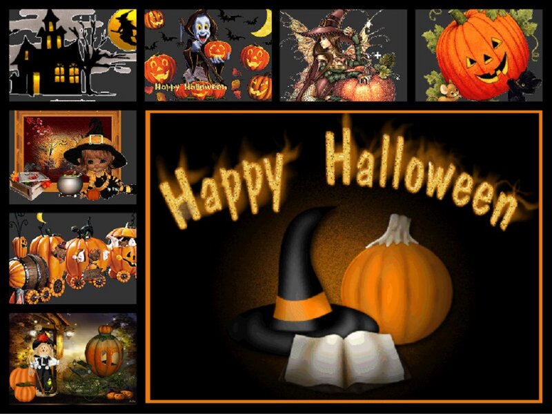 Halloween Collage — Black