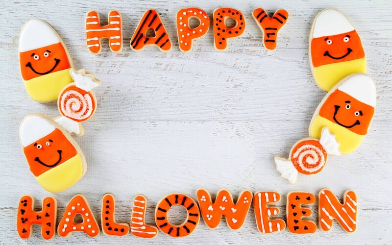 Halloween Cookies on Table