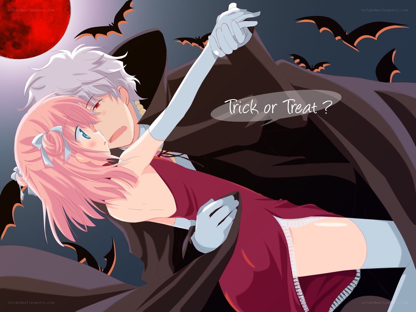 Halloween couple scene