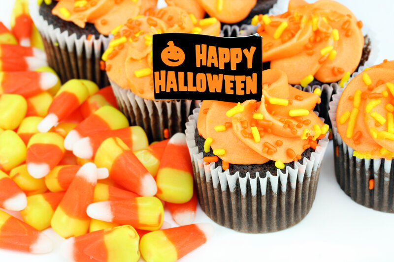 Halloween Cupcakes and Candy