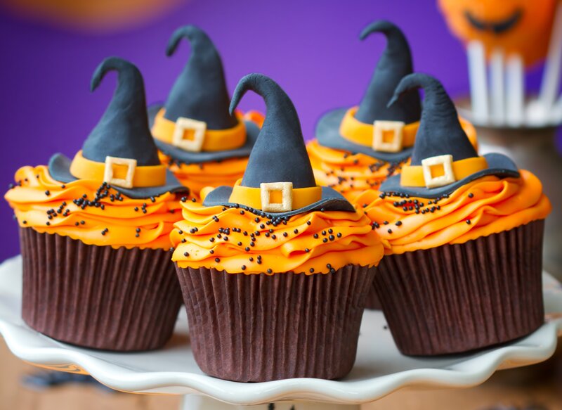 Halloween Cupcakes — Orange, Festive, Photograph