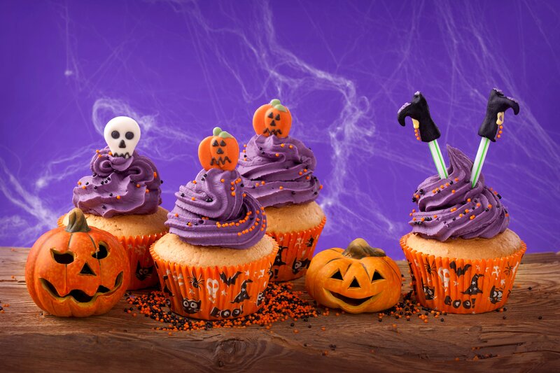 Halloween Cupcakes — Purple