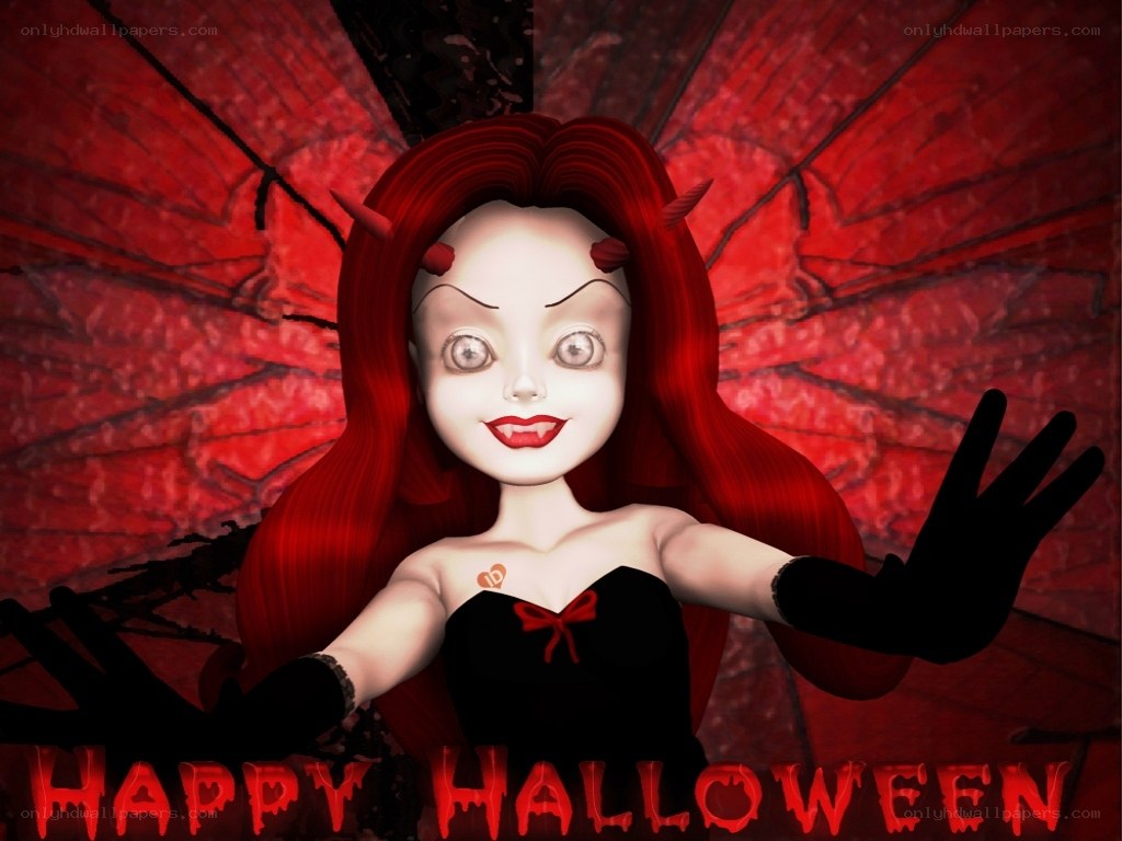 Halloween demon girl