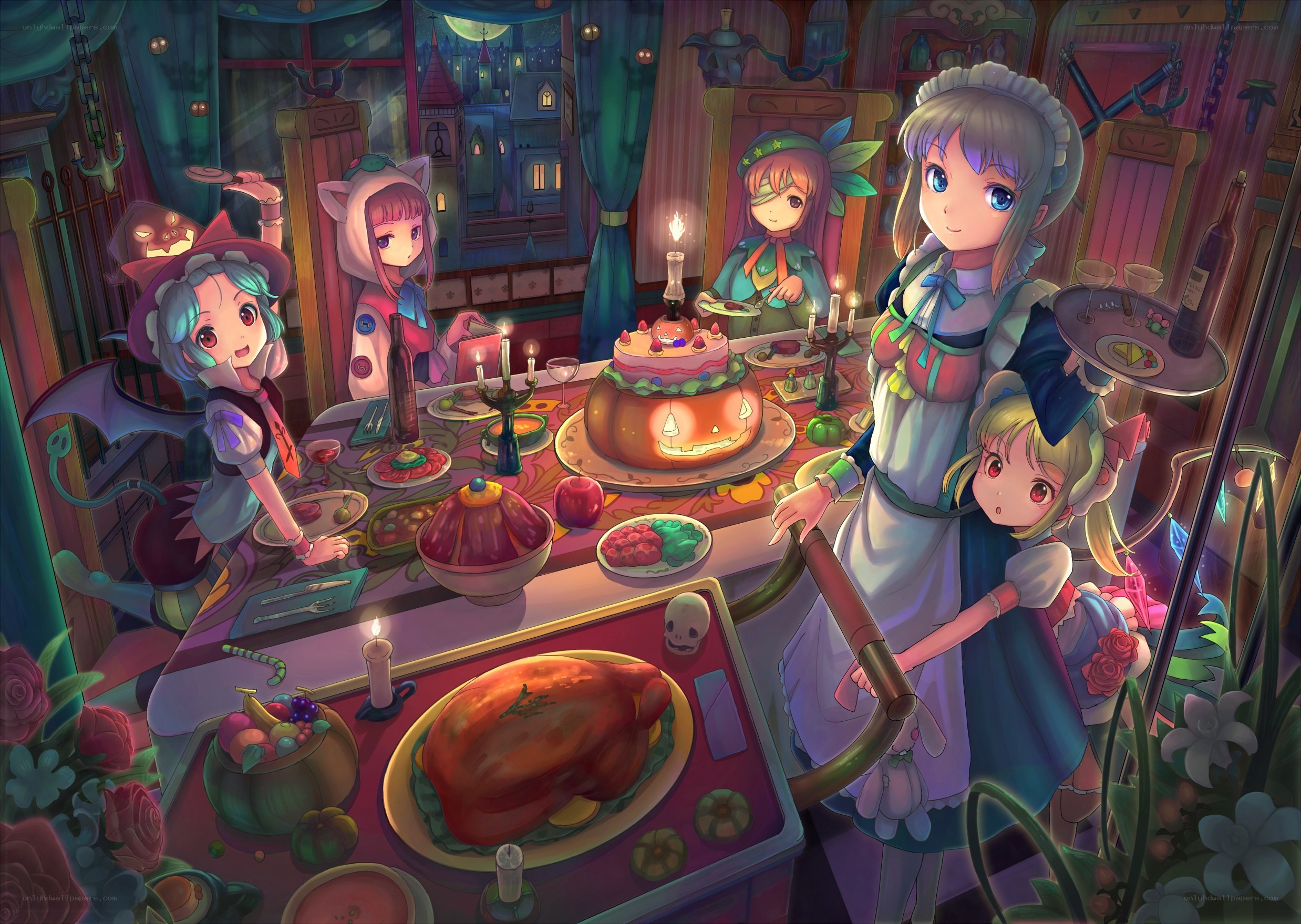 Halloween feast with friends
