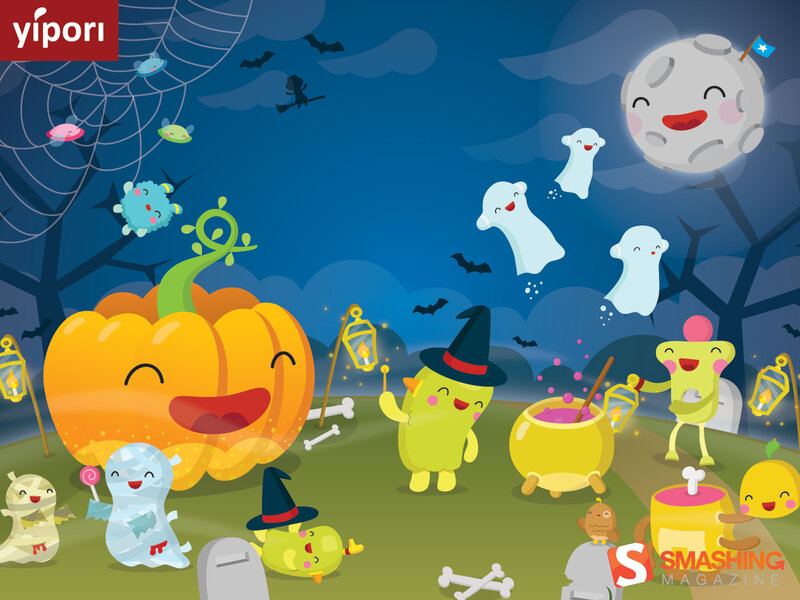 Halloween fun with cute characters
