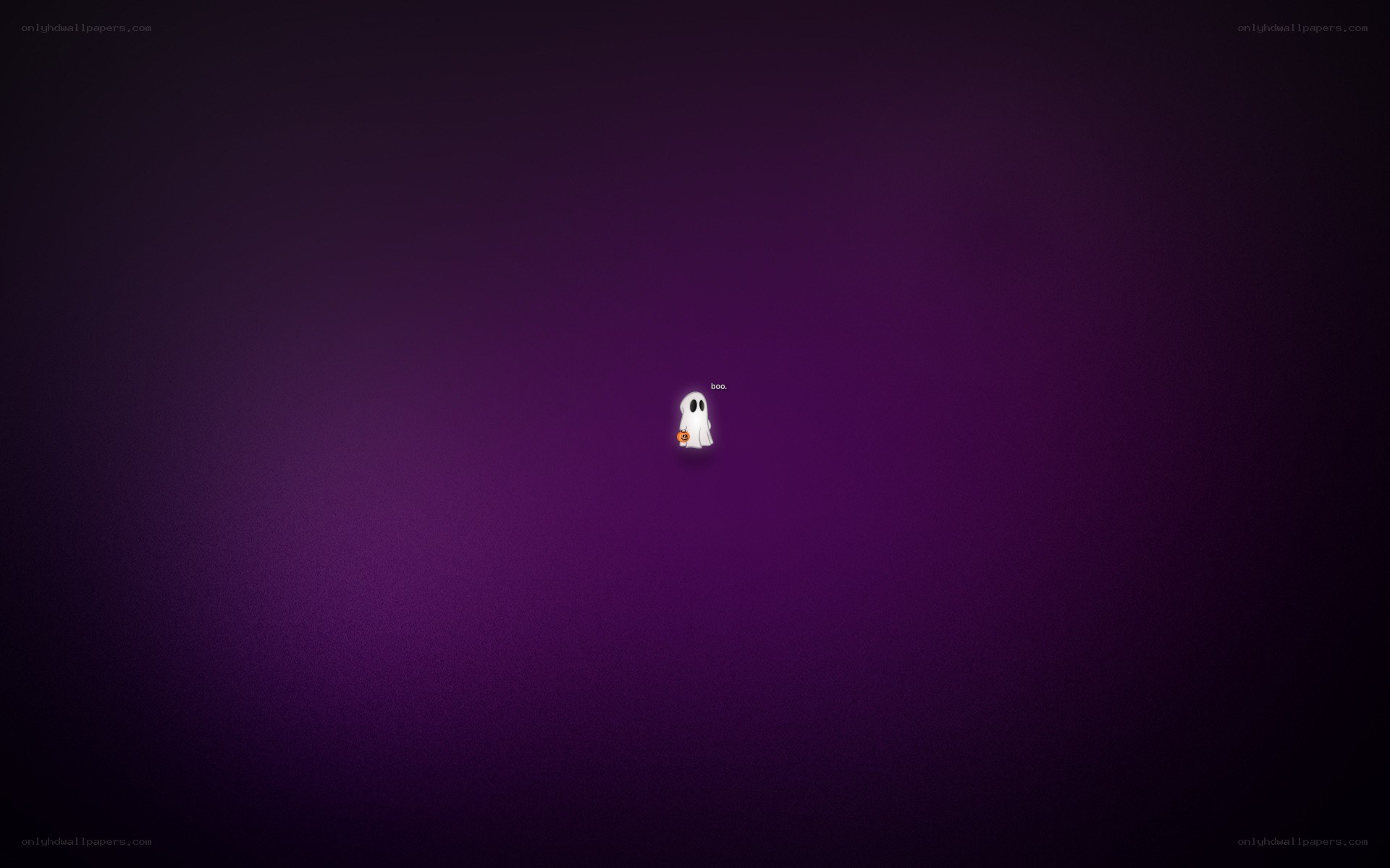 Halloween ghost on purple