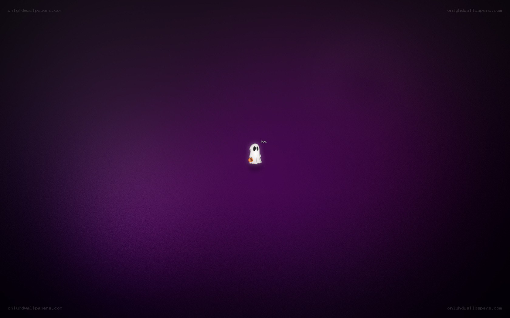 Halloween ghost on purple