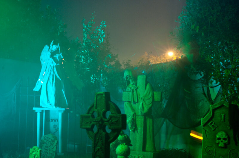 Halloween Graveyard Display — Green