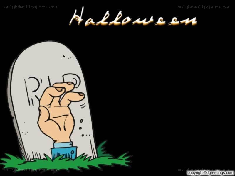 Halloween hand from grave