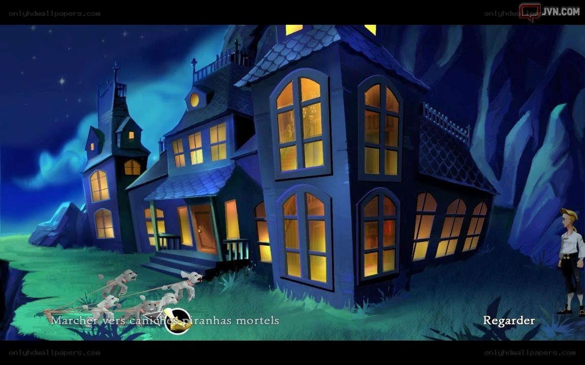 Halloween house scene