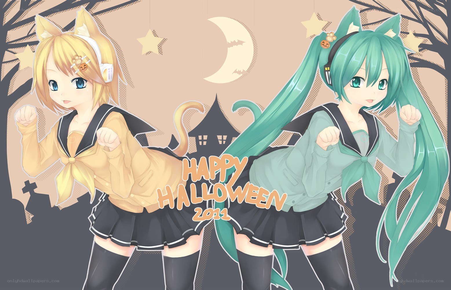 Halloween Miku and Rin