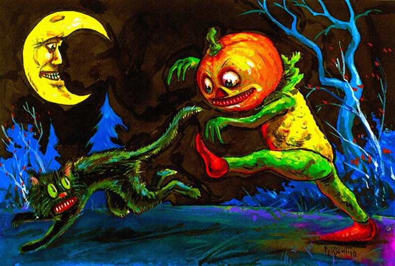Halloween monster chase