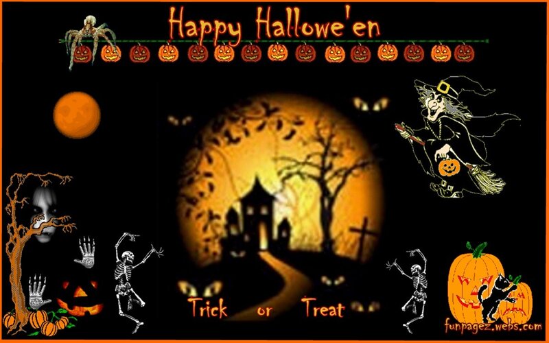 Halloween Party Illustration — Black