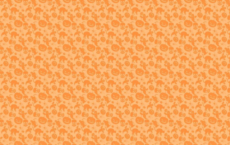 Halloween Pattern — Orange