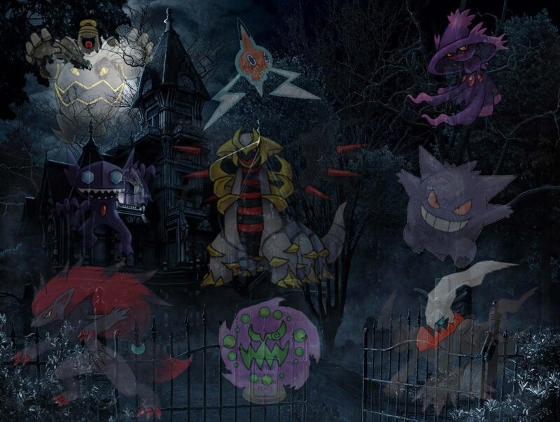 Halloween Pokémon collage
