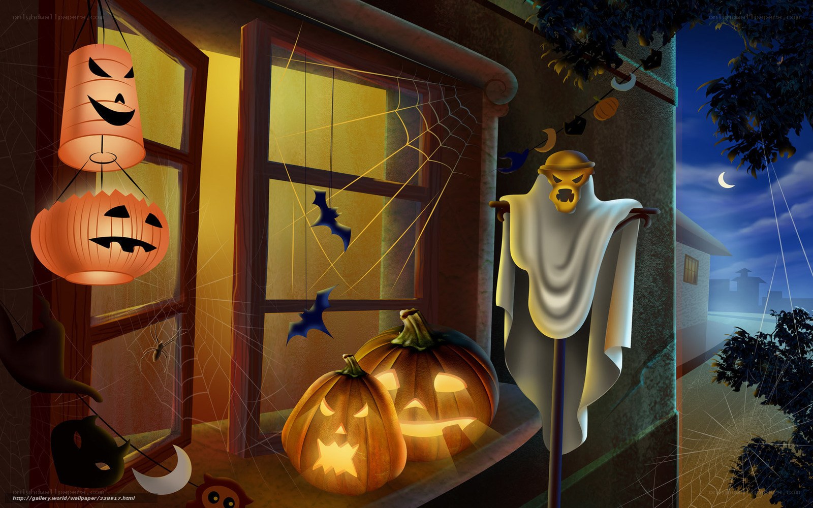 Halloween porch decorations