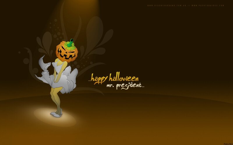 Halloween president character
