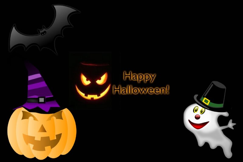 Halloween Pumpkin and Ghost