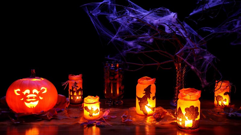 Halloween Pumpkin and Lanterns