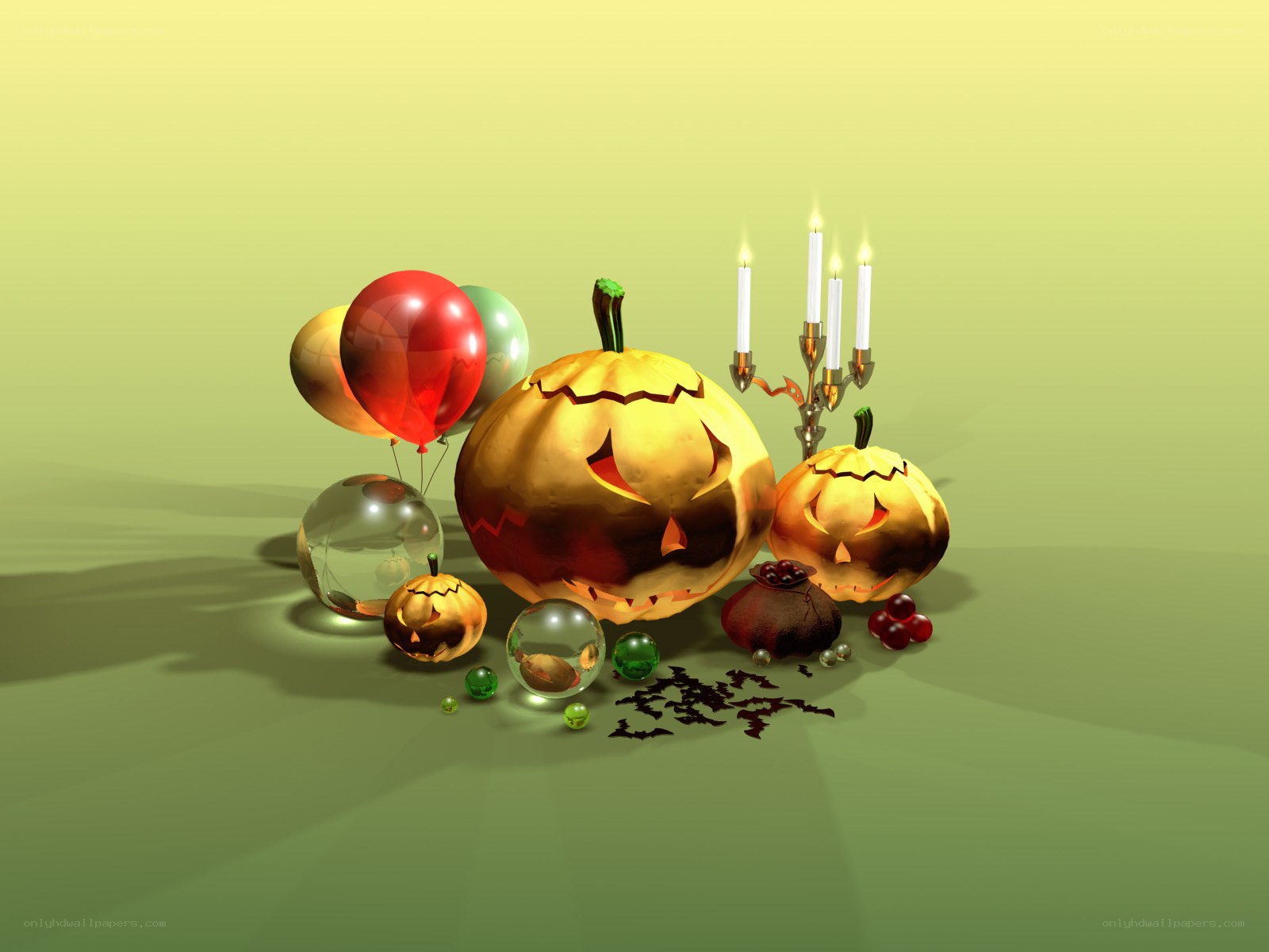 Halloween pumpkin arrangement