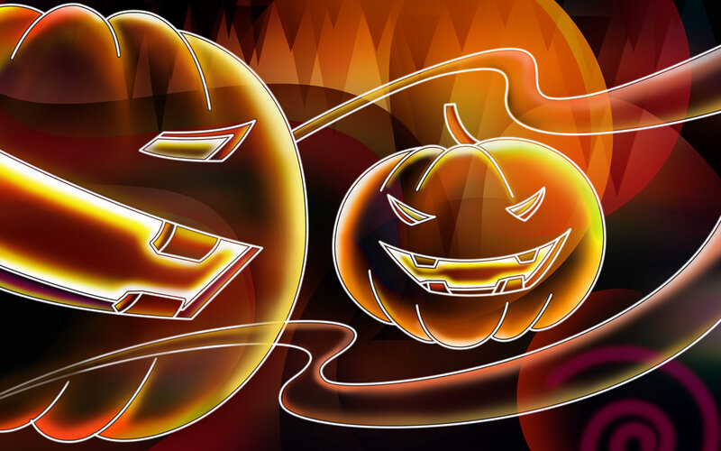 Halloween pumpkin art