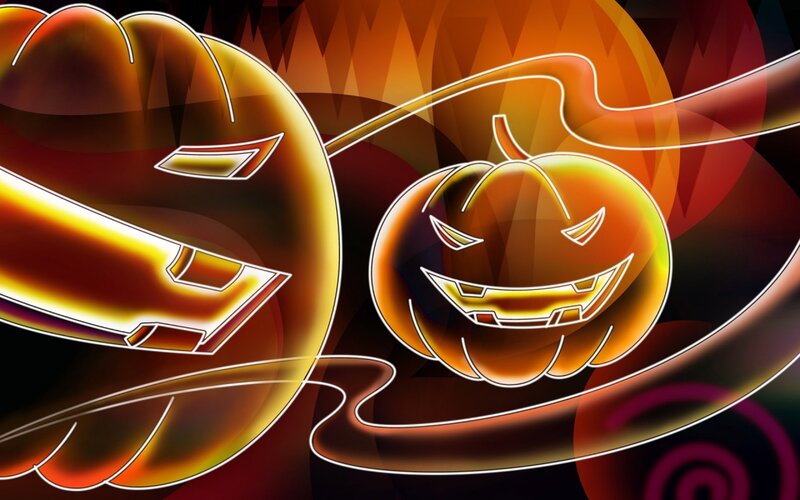 Halloween pumpkin art