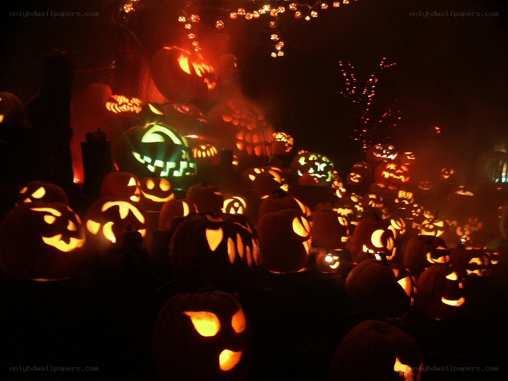 Halloween pumpkin display