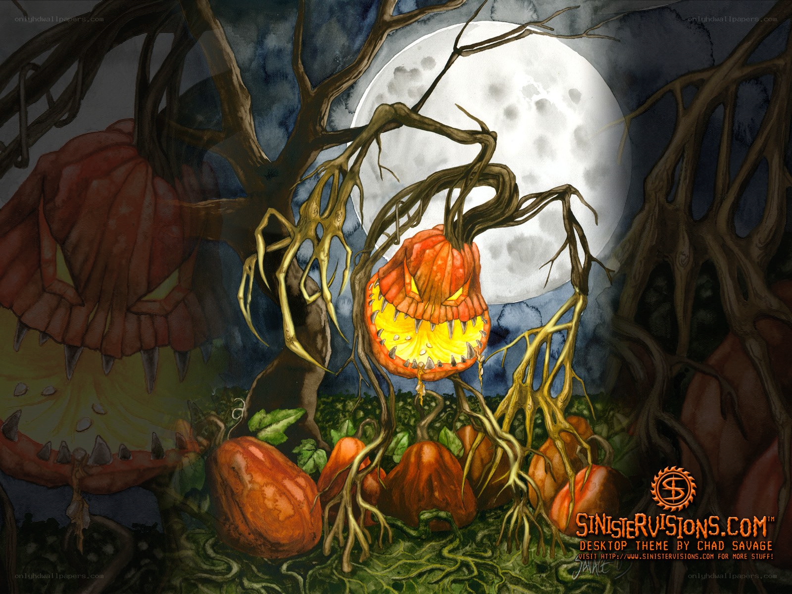 Halloween pumpkin horror
