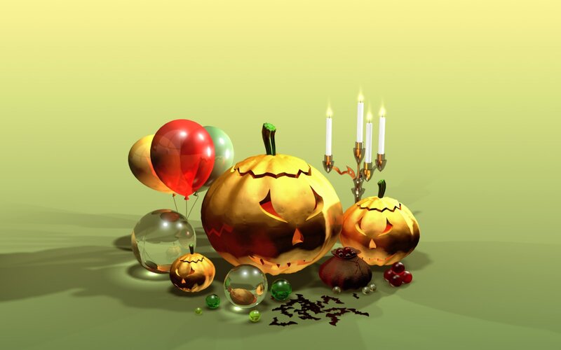 Halloween Pumpkins and Decorations