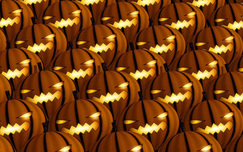 Halloween pumpkins pattern