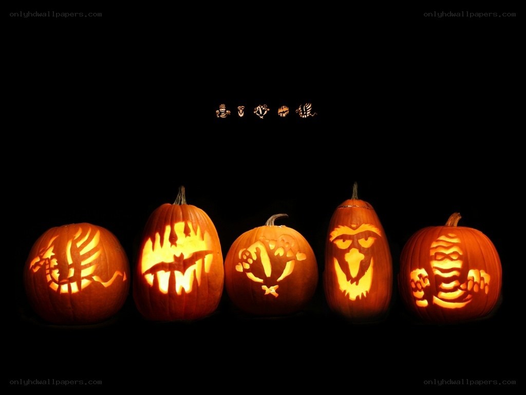 Halloween pumpkins with game characters