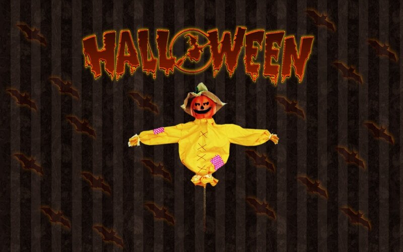 Halloween scarecrow illustration