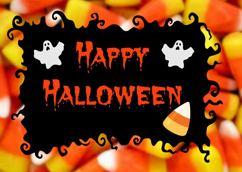 Halloween Sign with Candy