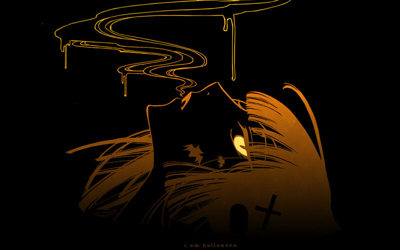 halloween silhouette art