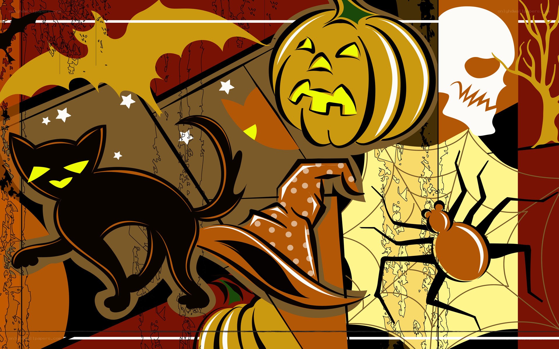 Halloween spooky scene