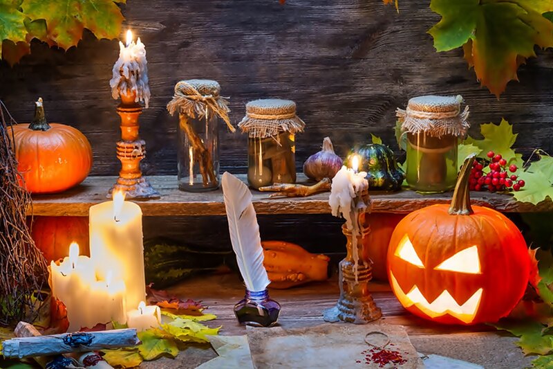 Halloween Still Life — Orange