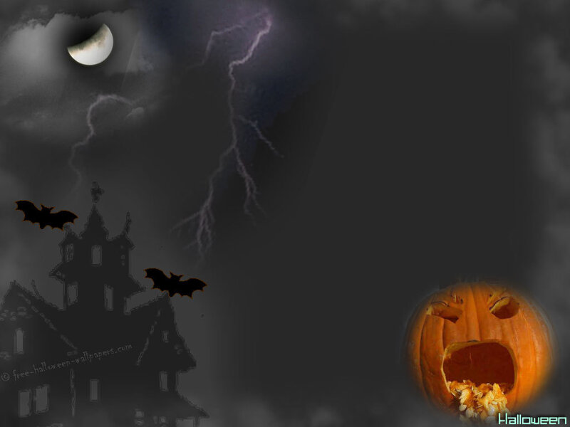 Halloween storm with pumpkin