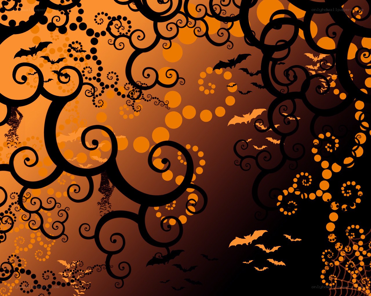 Halloween swirl pattern