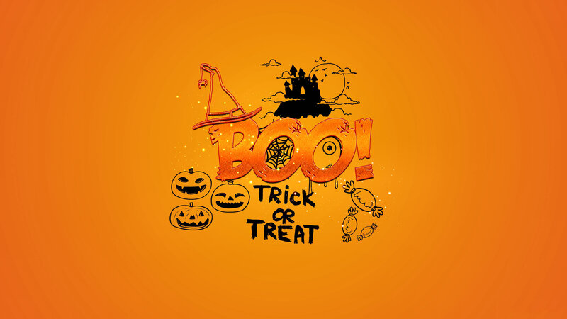Halloween Text Design — Orange